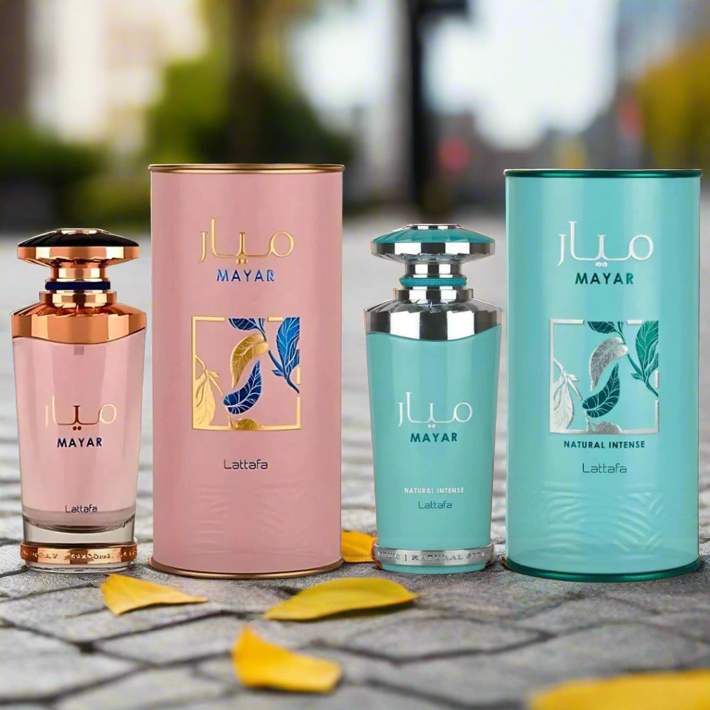 Mayar & Mayar Natural Intense EDP Sprays 100ML By Lattafa | Long Lasting, Floral, Fruity, Sweet Perfumes. (SUPREME BUNDLE) Mayar & Mayar Natural Intense EDP Sprays 100ML By Lattafa | Long Lasting, Floral, Fruity, Sweet Perfumes. (SUPREME BUNDLE)