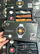 D25 Watch 4 Pro Smartwatch 3 Straps 1.52" Circle Screen Wireless with 3 Straps Bands - TUZZUT Qatar Online Shopping