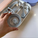 Stainless Steel Thermal Insulation Bento Lunch Box 4 Compartment Leak Proof Tiffin for Office-School - TUZZUT Qatar Online Shopping