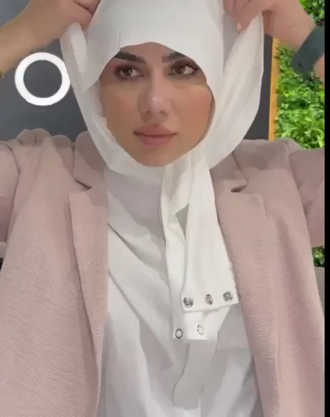 Kuwaiti Snap Button Lock Hijab Instant Scarf Kuwaiti Snap Button Lock Hijab Instant Scarf