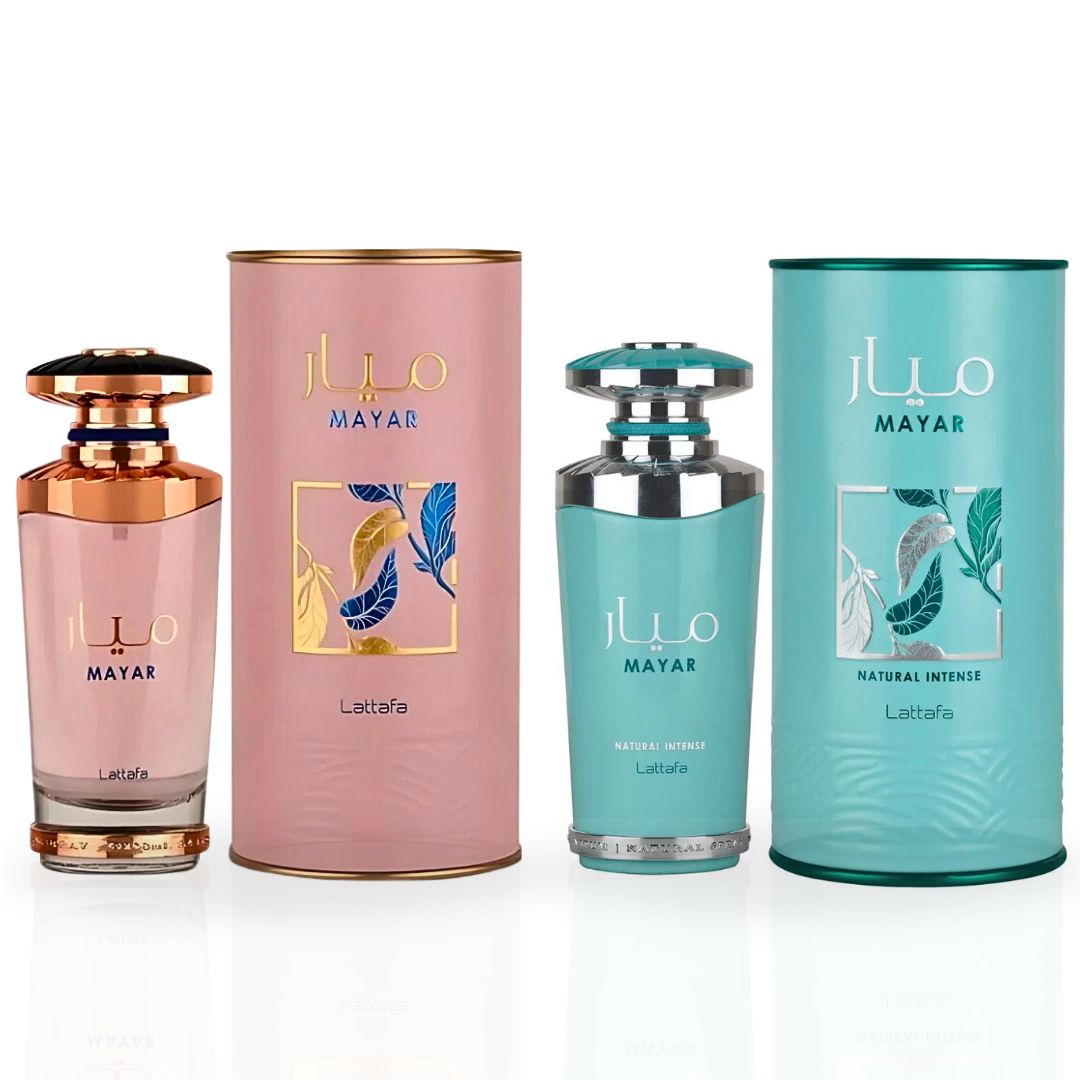 Mayar & Mayar Natural Intense EDP Sprays 100ML By Lattafa | Long Lasting, Floral, Fruity, Sweet Perfumes. (SUPREME BUNDLE) Mayar & Mayar Natural Intense EDP Sprays 100ML By Lattafa | Long Lasting, Floral, Fruity, Sweet Perfumes. (SUPREME BUNDLE)