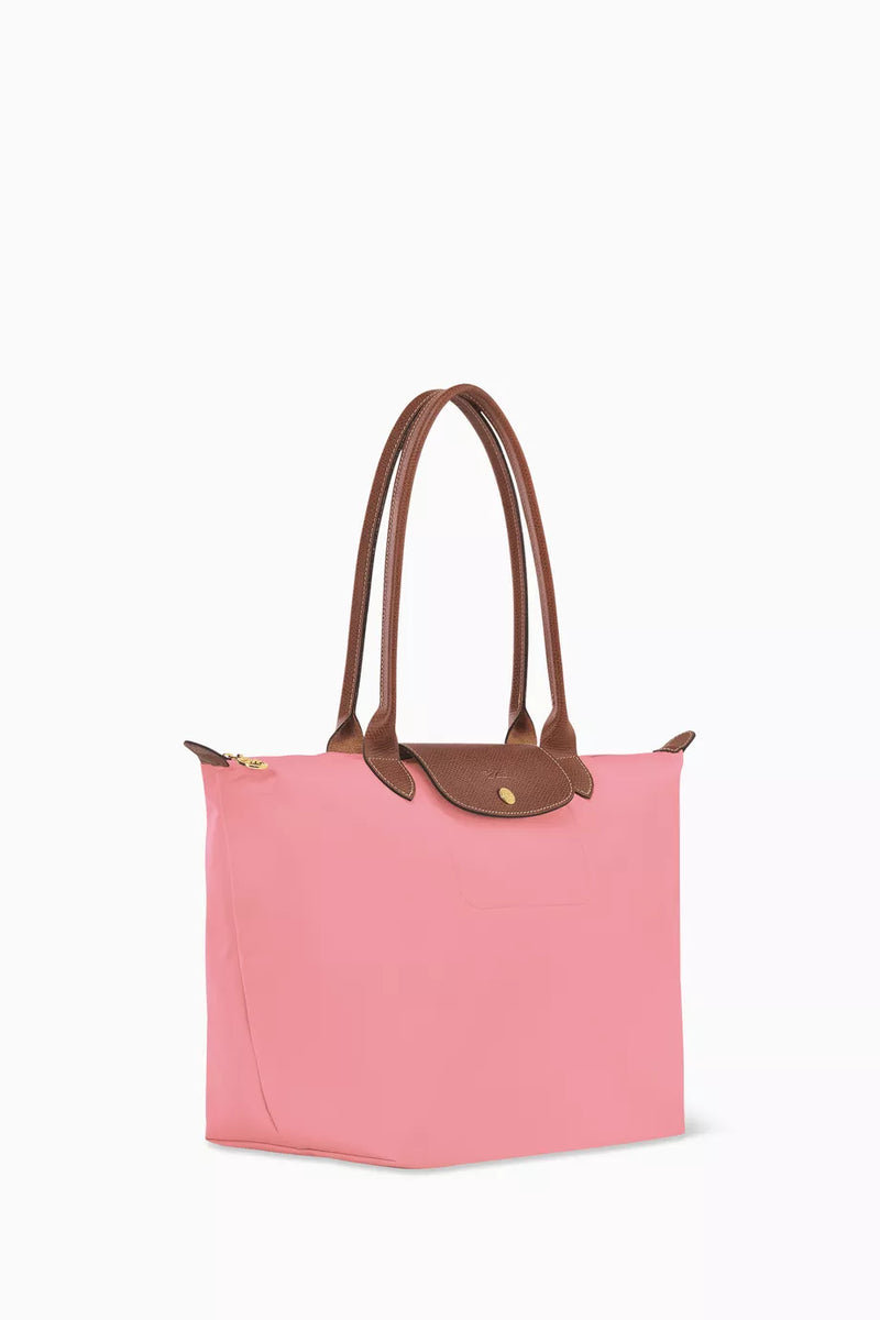 Long Handle Le Pliage Tote Bag Women's Handbag in Canvas (Large) Pink L1899619P64 - TUZZUT Qatar Online Shopping