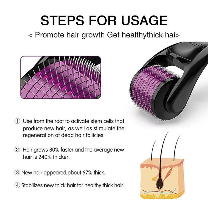Derma Roller with 540 Stainless Alloy Needles Derma Roller with 540 Stainless Alloy Needles