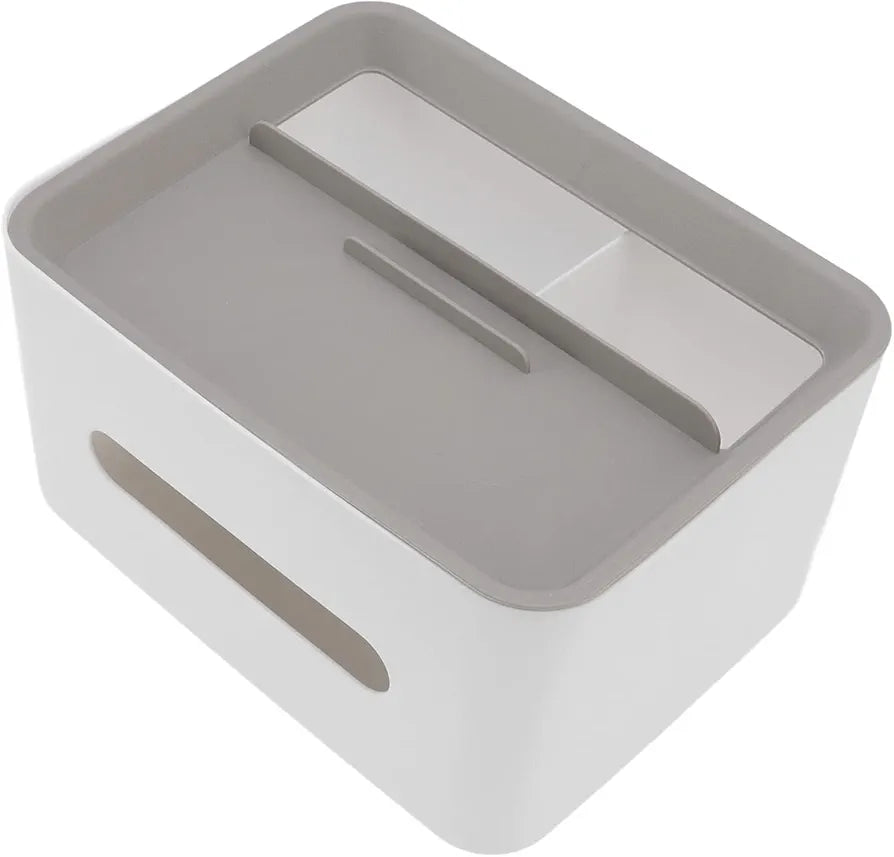 Rectangular Plastic Tissue Box Cover & Storage Holder for Home & Office Rectangular Plastic Tissue Box Cover & Storage Holder for Home & Office