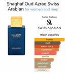 Shaghaf Oud Azraq EDP 75ml Perfume by Swiss Arabian - TUZZUT Qatar Online Shopping