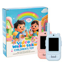2-Pcs Kids Video Walkie Talkies with Camera & LCD Screen – Rechargeable, No WiFi/SIM, Long-Range Intercom Toy (Blue & Pink) - TUZZUT Qatar Online Shopping