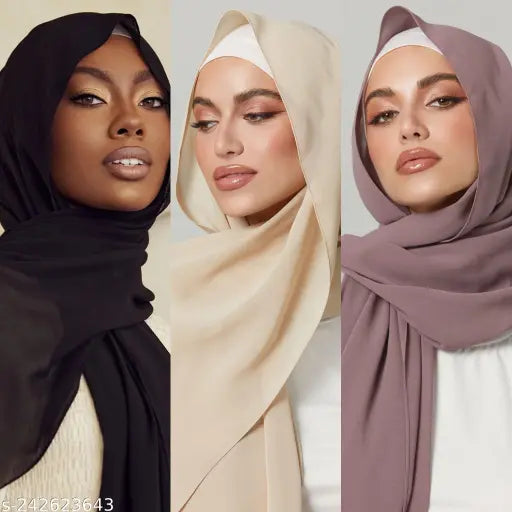 Moja Malaysian Georgette Heavy Chiffon Hijabs Moja Malaysian Georgette Heavy Chiffon Hijabs