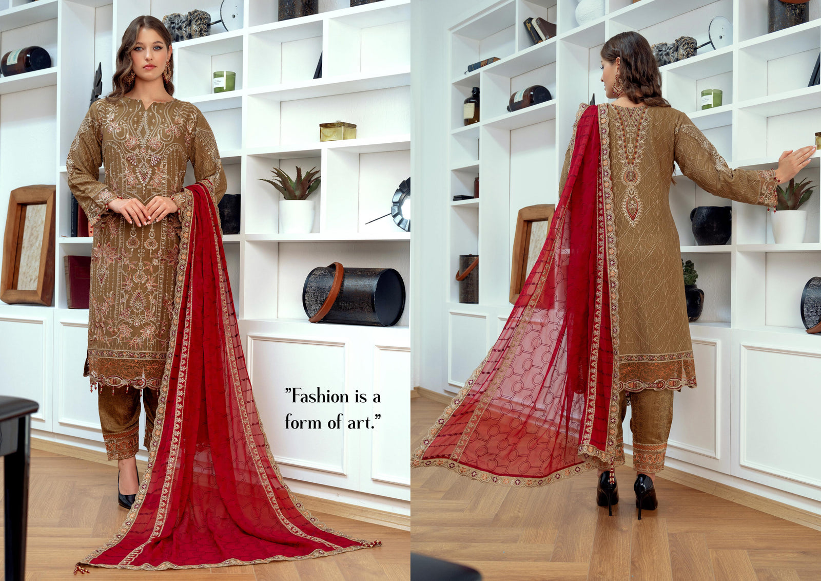 BINT-E-NOOR Mehrima CHIFFON Luxury Collection | Embroidered Readymade Stitched Party wear | CH-02 BINT-E-NOOR Mehrima CHIFFON Luxury Collection | Embroidered Readymade Stitched Party wear | CH-02