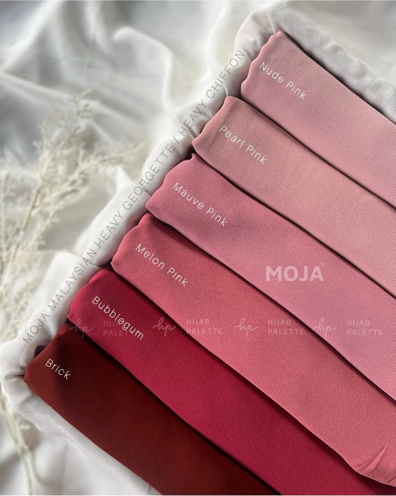 Moja Malaysian Georgette Heavy Chiffon Hijabs - TUZZUT Qatar Online Shopping