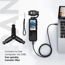 Air Tab Pocket 4K Ultra HD Action Camera | 180° Manual Flip Lens | Built-in Fill Light | with Tripod - TUZZUT Qatar Online Shopping
