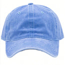 Washed Soft-Top Snapback Baseball Cap Adjustable Party Casual Hat Blue - 535523 - TUZZUT Qatar Online Shopping