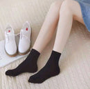 2 Pairs Cotton Mid Cut Casual Crew Socks S564 - TUZZUT Qatar Online Shopping