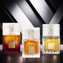 Khamrah, Khamrah Qahwa & Khamrah Dukhan EDP Sprays 100ml by Lattafa | Three Expressions of Indulgence: Bold, Gourmand & Mysteriously Rich - TUZZUT Qatar Online Shopping