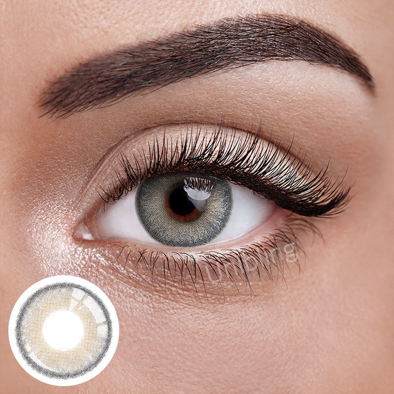 Unibling Dubai Gray Contact Lenses for Eyes (1 Pair) Unibling Dubai Gray Contact Lenses for Eyes (1 Pair)