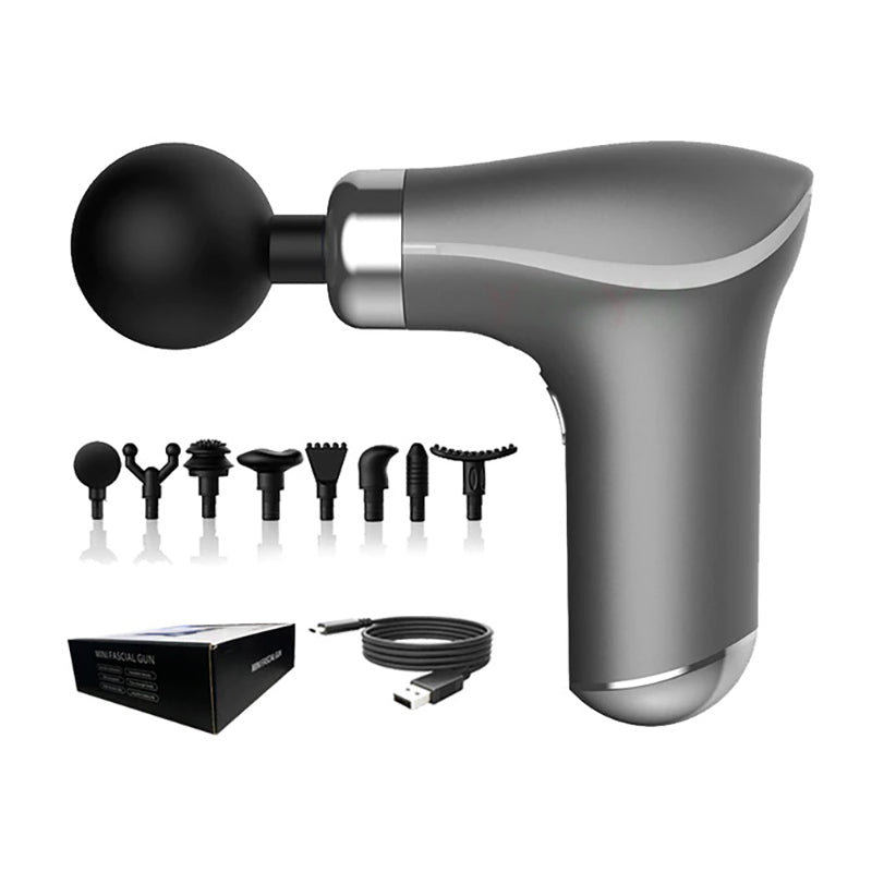 8 in 1 Heads Multifunctional Mini Massage Gun Relaxing Massager KH-325 - TUZZUT Qatar Online Shopping