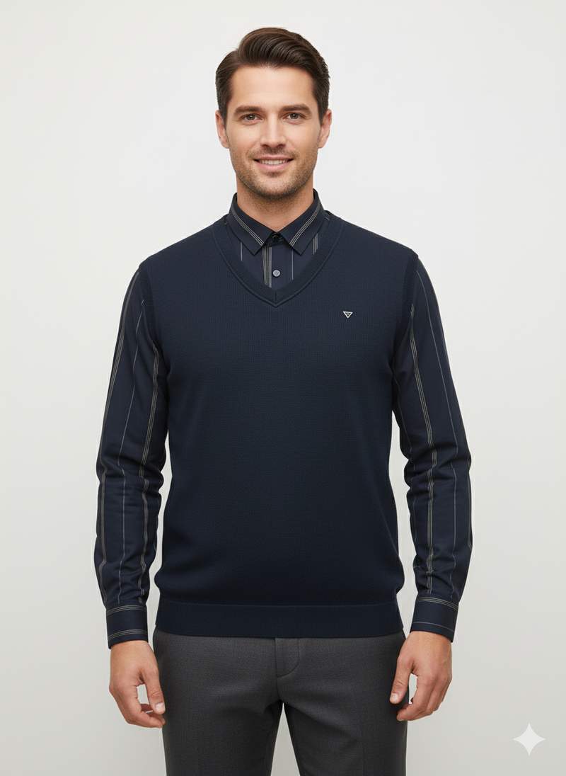 Men's Fashion Casual Collared T-shirt Basic Fit - 74239 - TUZZUT Qatar Online Shopping