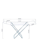 Cloth Dryer Foldable Cloth Drying Stand Ideal for Indoor and Outdoor,18M Drying Space BLUE|WHITE NH3030 - TUZZUT Qatar Online Shopping
