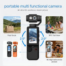Air Tab Pocket 4K Ultra HD Action Camera | 180° Manual Flip Lens | Built-in Fill Light | with Tripod - TUZZUT Qatar Online Shopping