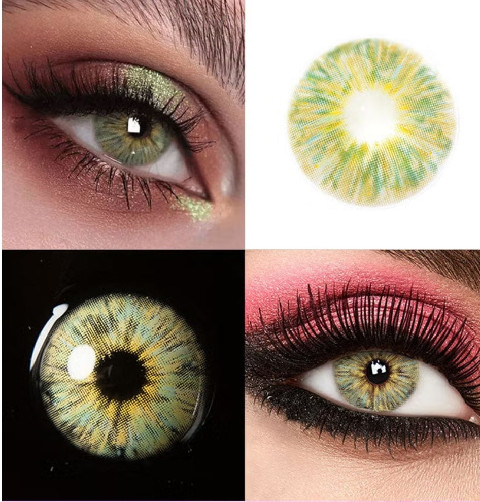 Unibling Monet Green Contact Lenses for Eyes (1 Pair) Unibling Monet Green Contact Lenses for Eyes (1 Pair)