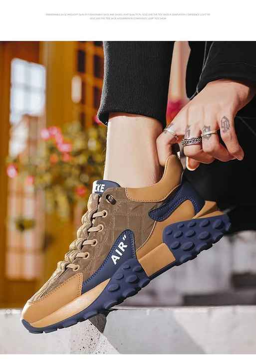 Newbella Men's Rover Sneakers Shoes SA3961KH - Khaki Newbella Men's Rover Sneakers Shoes SA3961KH - Khaki