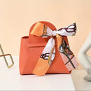 10 pcs Creative Leather Gifts Box with Ribbon Handbag Shape Candy Bag for Wedding Birthday Party - TUZZUT Qatar Online Shopping