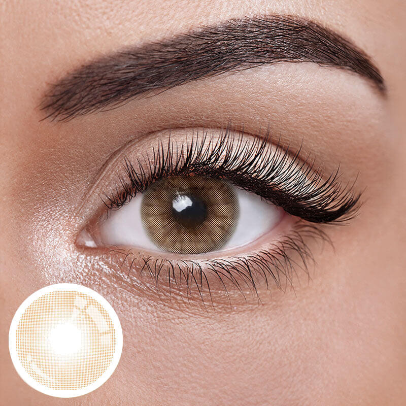 Unibling Polar Light Brown Contact Lenses for Eyes (1 Pair) Unibling Polar Light Brown Contact Lenses for Eyes (1 Pair)
