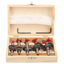 5 Pcs Alloy Steel Hinge Hole Cutter Set - TL1234 - TUZZUT Qatar Online Shopping