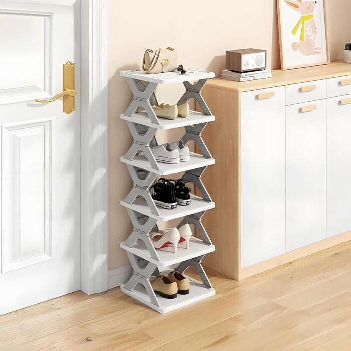 X Shaped Shoe Rack - 6 Layer - TUZZUT Qatar Online Shopping