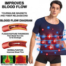 Slimming and Shaping Undershirt, Compression Shirt Short Sleeve, Ion Shaping Vest for Men - TUZZUT Qatar Online Shopping