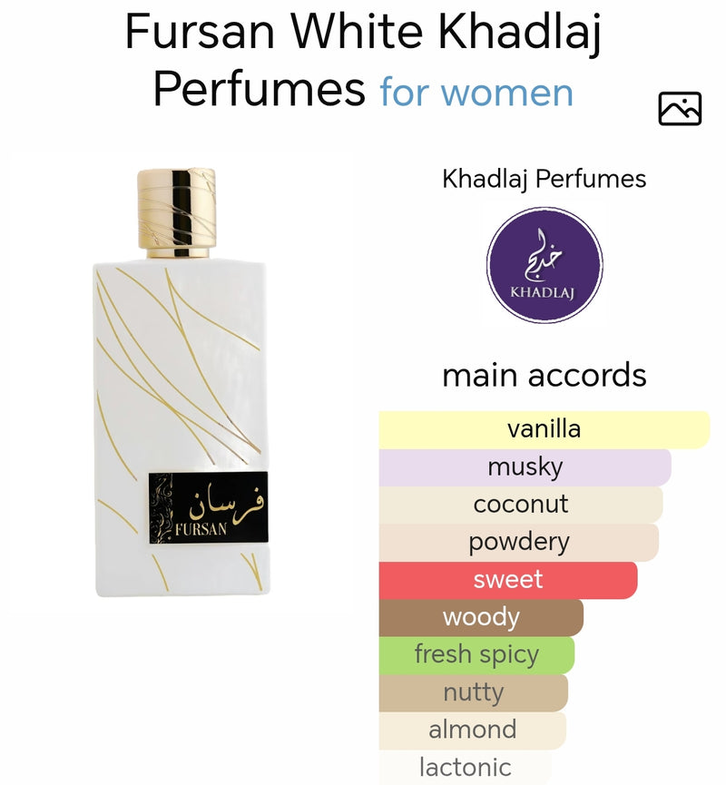 Khadlaj Fursan White EDP Perfume 100ml | Inspired by Matiere Premiere’s Vanilla Powder - TUZZUT Qatar Online Shopping