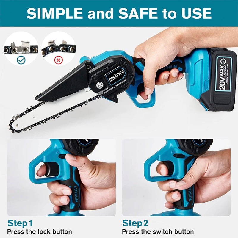 Mini Chainsaw 20Volt - TUZZUT Qatar Online Shopping