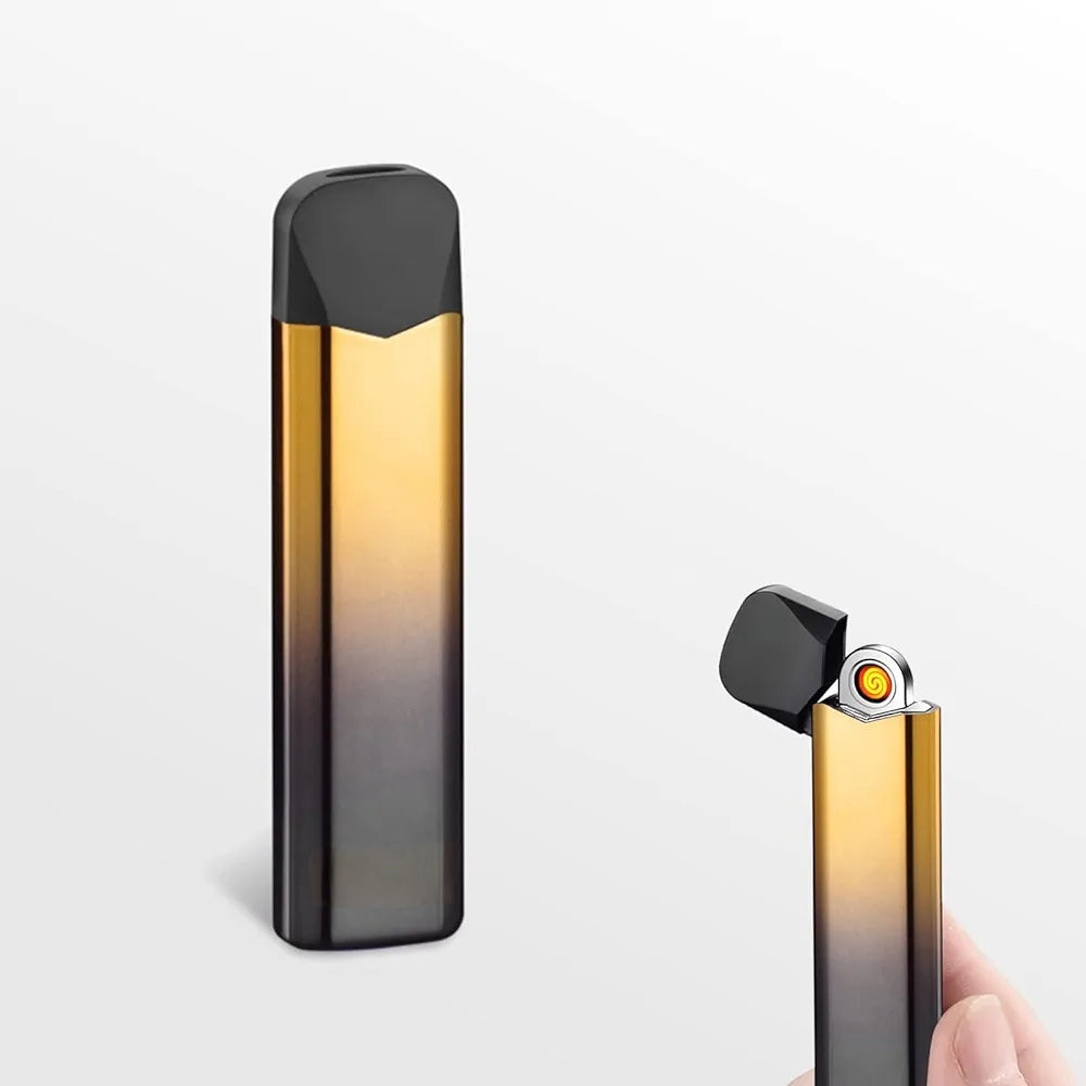 Metal USB Rechargeable Two-sided Cigarette Lighter Ultra Thin - SS3060 Metal USB Rechargeable Two-sided Cigarette Lighter Ultra Thin - SS3060
