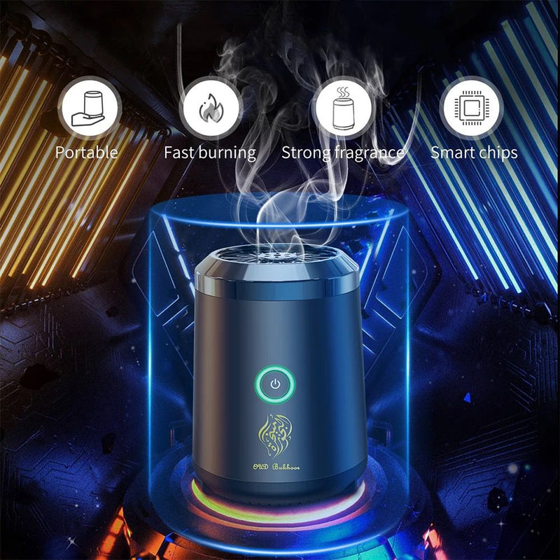 Honton BK-18 Portable Bakhoor Burner - Mini Incense Burner for Car & Home - TUZZUT Qatar Online Shopping