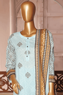 Ayzal 3 PIECE - DIGITAL PRINTED CHIKANKARI LAWN Suit - CL350 - TUZZUT Qatar Online Shopping