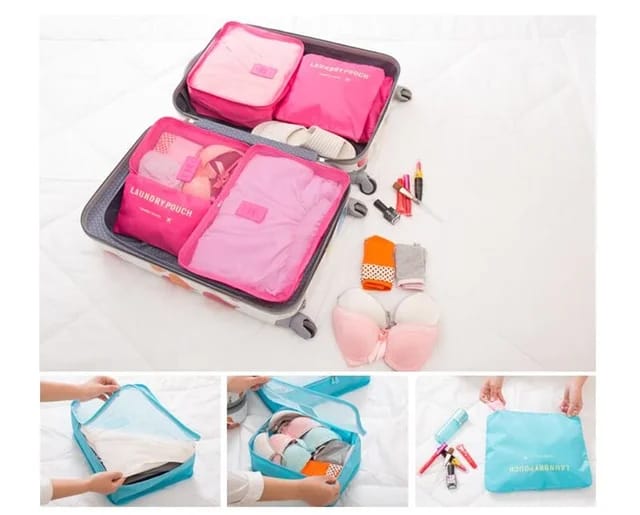 6 Pcs Travel Storage Bags Multi-functional Clothing Sorting Packages B-102 6 Pcs Travel Storage Bags Multi-functional Clothing Sorting Packages B-102