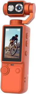 Air Tab Pocket 4K Ultra HD Action Camera | 180° Manual Flip Lens | Built-in Fill Light | with Tripod - TUZZUT Qatar Online Shopping