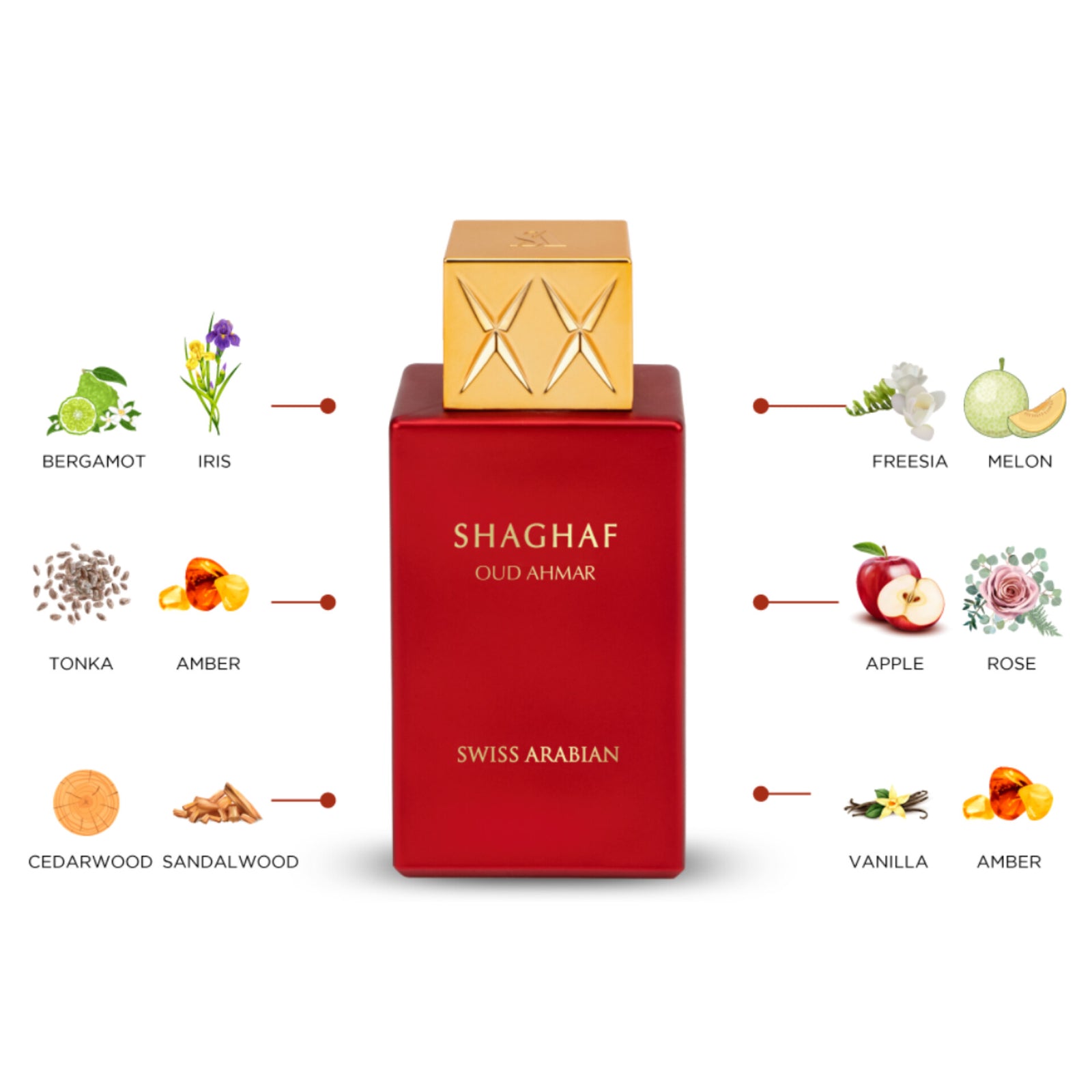 Shaghaf Oud Ahmar EDP 75ml Perfume by Swiss Arabian Shaghaf Oud Ahmar EDP 75ml Perfume by Swiss Arabian