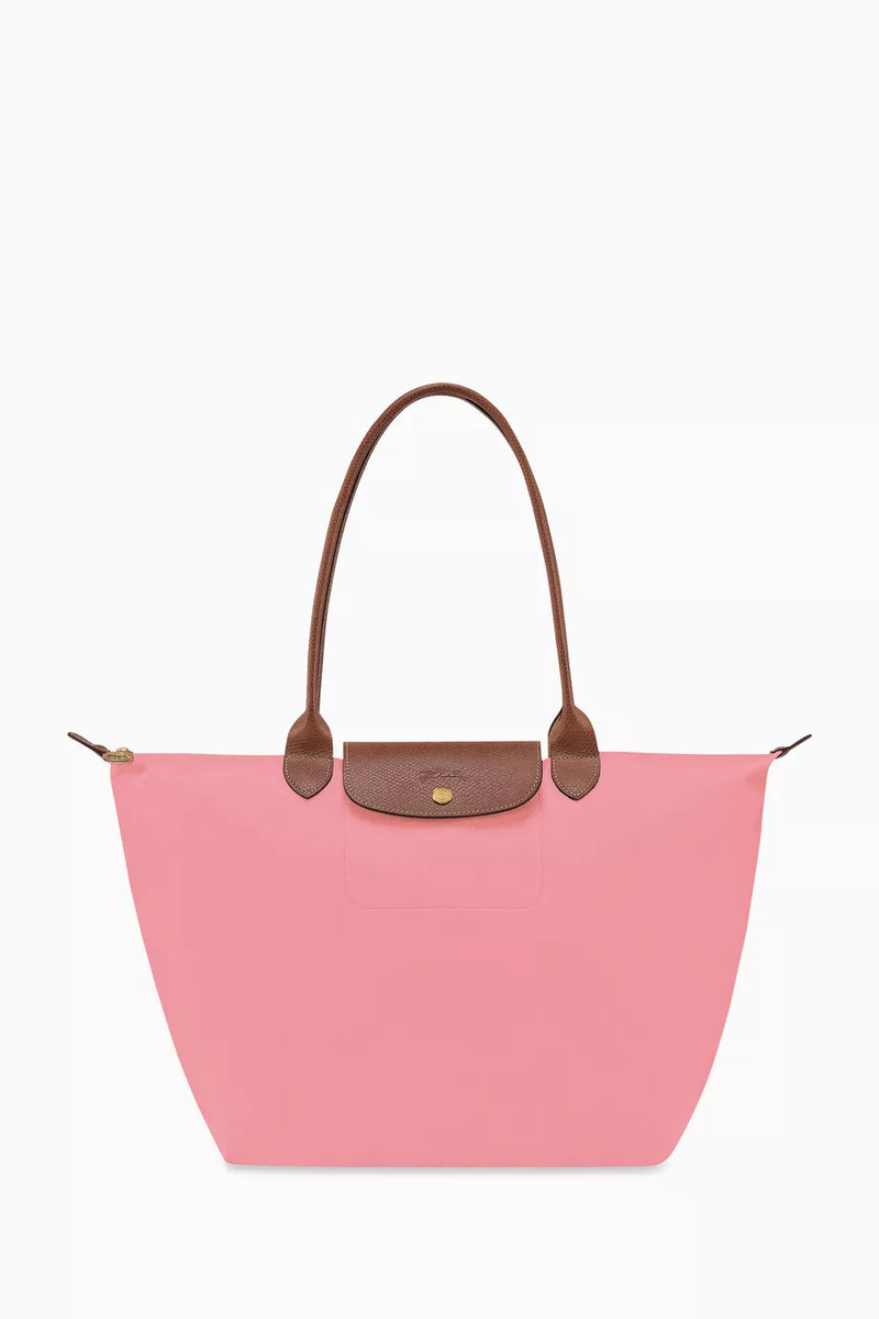 Long Handle Le Pliage Tote Bag Women's Handbag in Canvas (Large) Pink L1899619P64 - TUZZUT Qatar Online Shopping