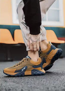 Newbella Men's Rover Sneakers Shoes SA3961KH - Khaki - TUZZUT Qatar Online Shopping