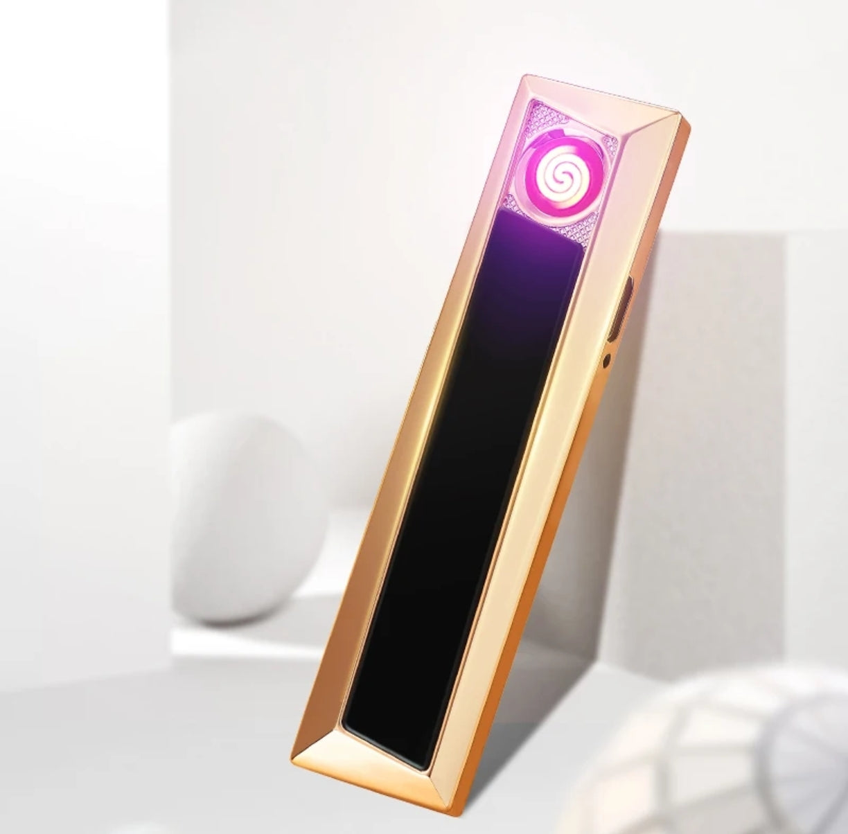 Ultra Thin Metal USB Rechargeable Cigarette Lighter - YQ057-3060 Ultra Thin Metal USB Rechargeable Cigarette Lighter - YQ057-3060