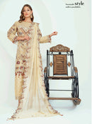 BINT-E-NOOR Mehrima CHIFFON Luxury Collection | Embroidered Readymade Stitched Party wear | CH-02 - TUZZUT Qatar Online Shopping