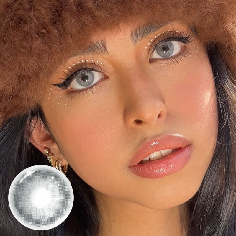 Unibling Glacier Grey Contact Lenses for Eyes (1 Pair) Unibling Glacier Grey Contact Lenses for Eyes (1 Pair)