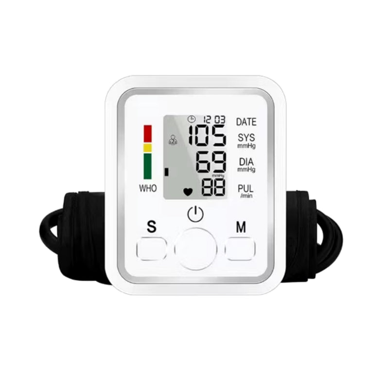 Automatic Upper Arm Blood Pressure Monitor With LCD Digital Display