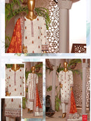 Ayzal 3 PIECE - DIGITAL PRINTED CHIKANKARI LAWN Suit - CL349 - TUZZUT Qatar Online Shopping