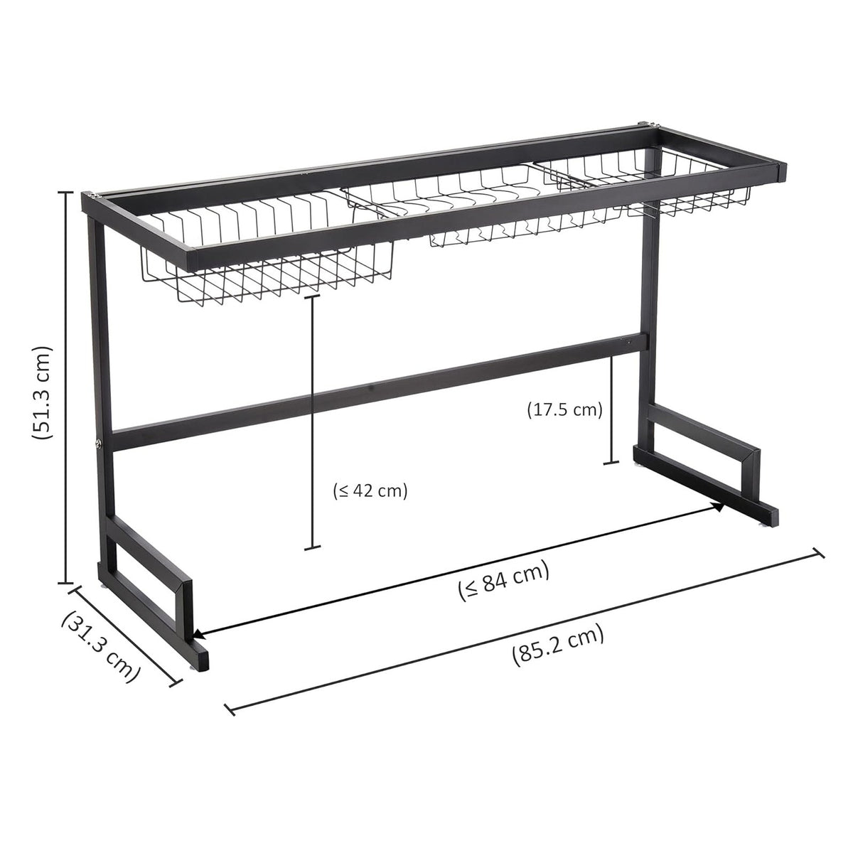 Over the Sink Dish Drying Rack - Kitchen Rack Organizer Over the Sink Dish Drying Rack - Kitchen Rack Organizer