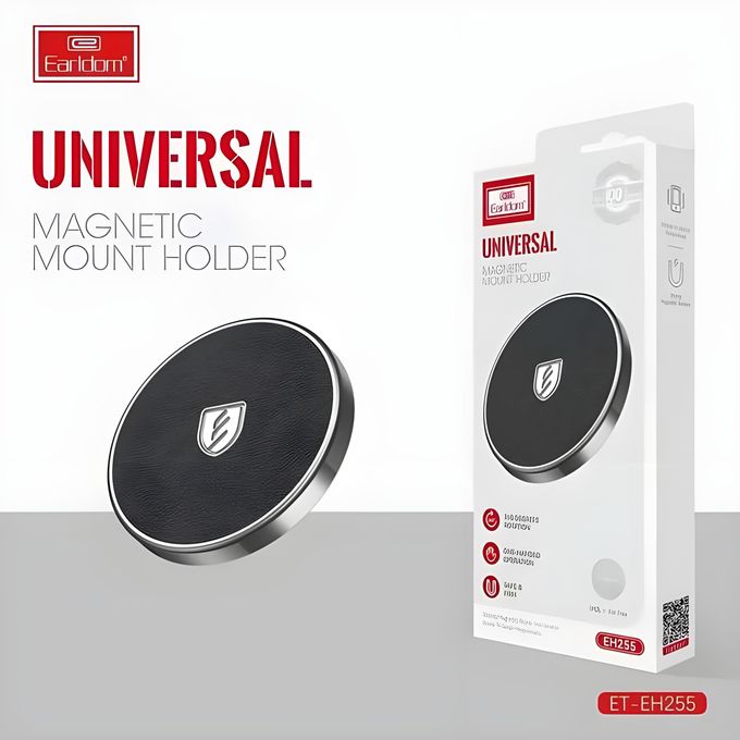 Earldom Multi-Purpose Magnetic Mobile Holder - Strong & Secure Mounting Base - EH255 - TUZZUT Qatar Online Shopping