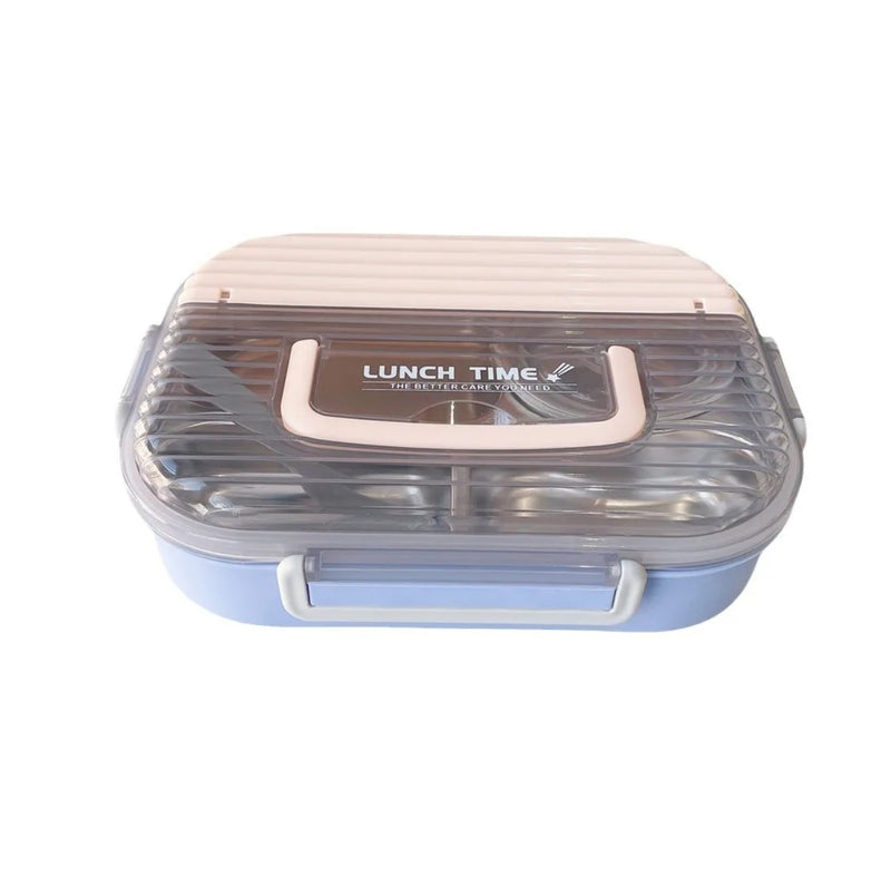 Stainless Steel Thermal Insulation Bento Lunch Box 4 Compartment Leak Proof Tiffin for Office-School - TUZZUT Qatar Online Shopping