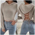 Women's Knitted Hoodies Sweater - HS03