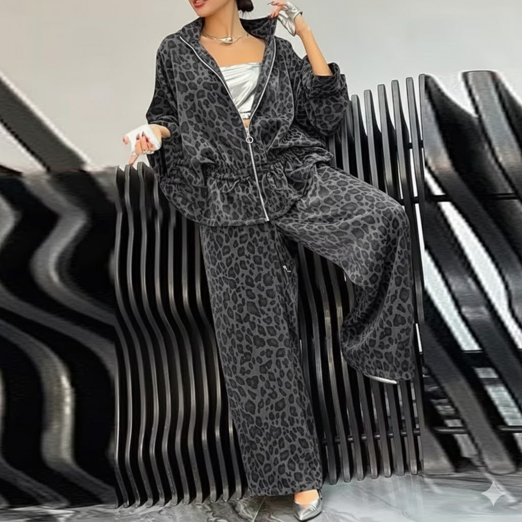 Women's Leopard Print 2 Piece Sets 13746