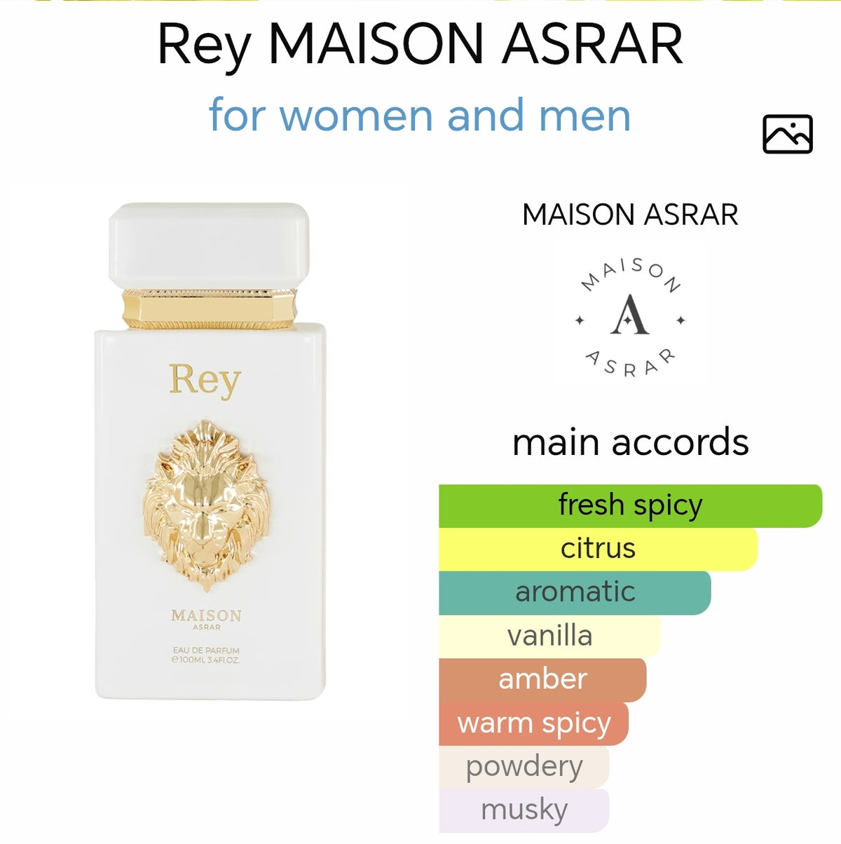 Maison Asrar REY – EDP 100ml | Inspired by MYSLF Eau de Parfum Yves Sa